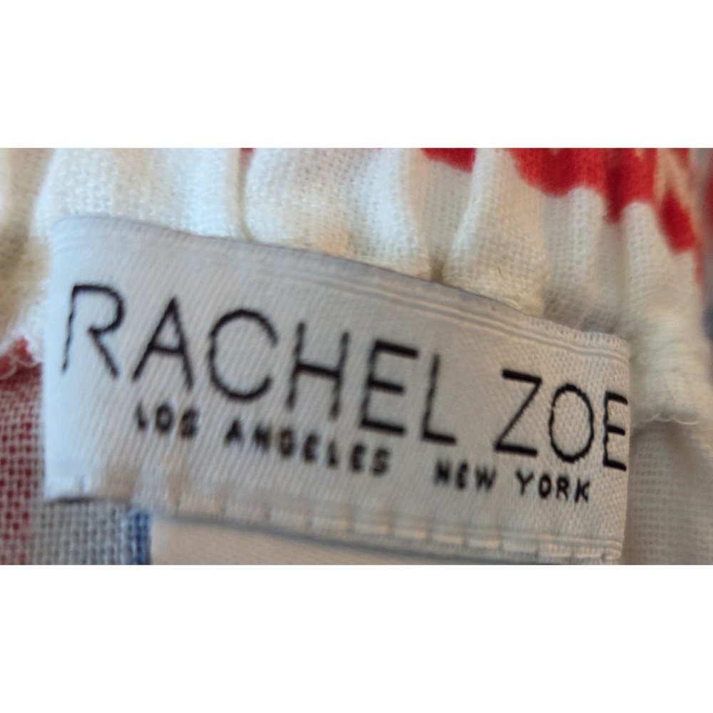 Rachel Zoe Lobster Skirt XS Long FUN Red/Cream/Cobalt/Pink Banded & Striped - Picture 9 of 9